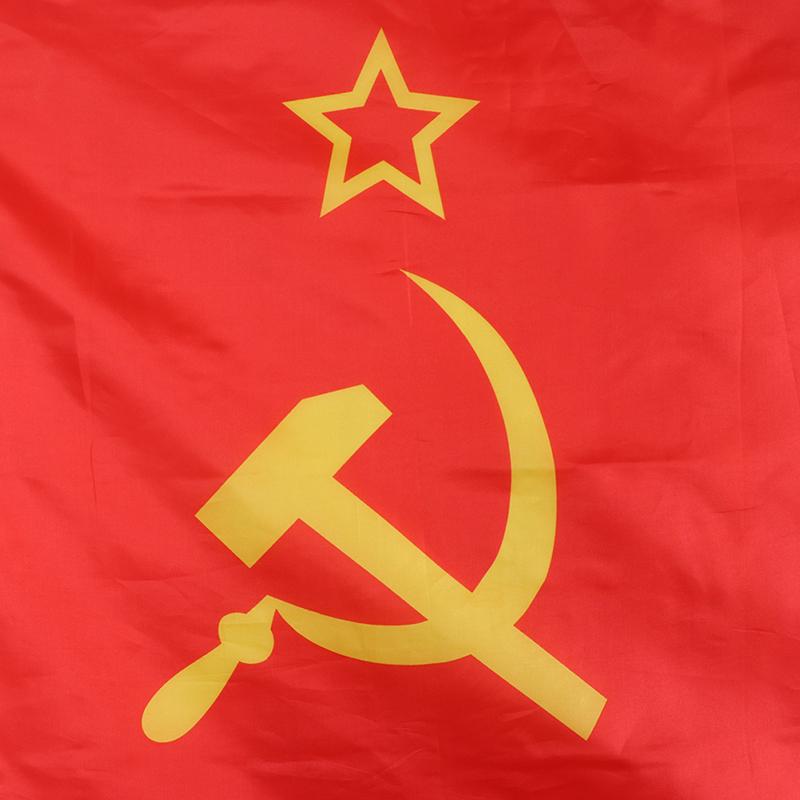 3*5 Ft Red Cccp Union Of Soviet Socialist Republics Ussr Flag Banner Home Decor