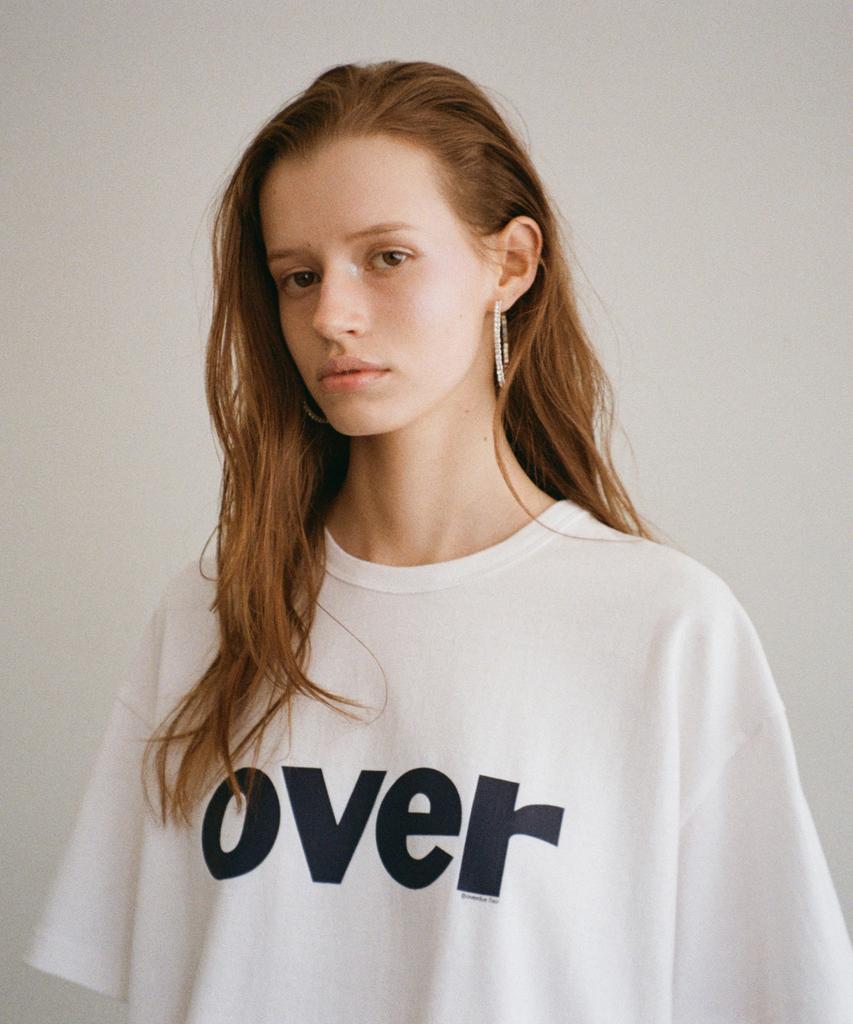Obeodyupeulleeo Over Lettering T-Shirt_White