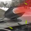 12V Car Heater 360° Rotatable Electric Heater Plug-In Heating Cooling Fan Windshield Defroster Demister ABS+fan