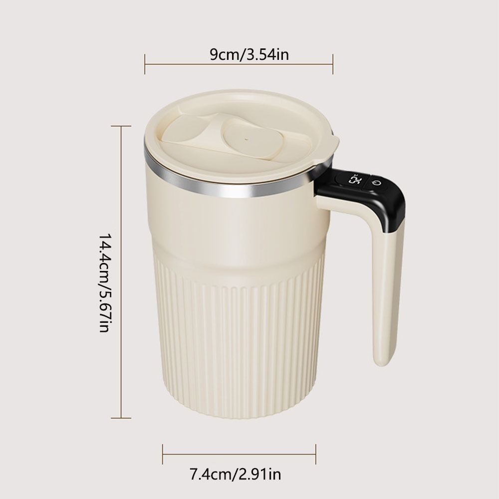 Temperature Display Automatic Stirring Cup 400ml Capacity Electric Coffee Mug  Coffee Tea