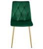 LIBRA chair - dark green velvet / gold legs x 1