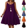 Robe d'été décontractée ample sans manches pour femme grande taille