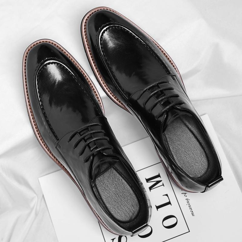 Fashion Handmade Soft Male Oxford Shoes Stylish Casual Business Shoes for Men Leisure Walk Derby Shoes New Arrival Formal Dress Footwear