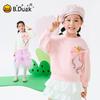 B.Duck Girls' Cartoon Pullover Sweatshirt