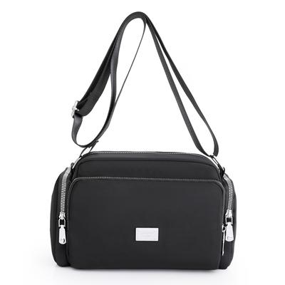 Bolso de mujer, bolsos de nailon impermeables, Color puro, moda multifunción, gran capacidad, bolso cruzado, bolso de mensajero informal para mamá