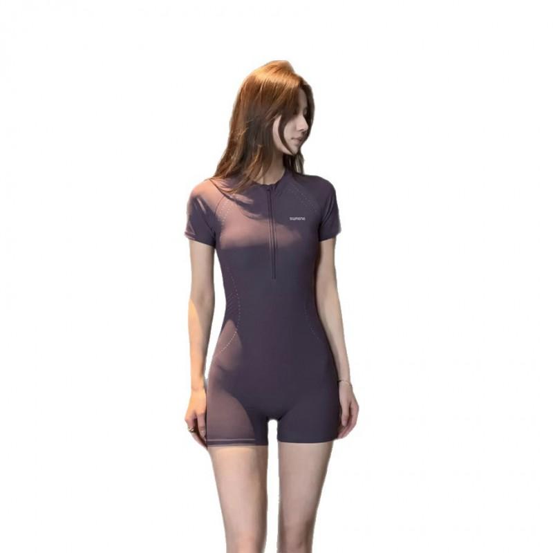 Womens Plus Size One-Piece Swimwear 2026 High-Elastic Racing Bathing Suit Pool Spa Fitness Swimming