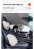 Adjustable Lumbar Support Headrest Cushion for Honda Civic and Mercedes-Maybach - Soft, Perforated Neck Guard.