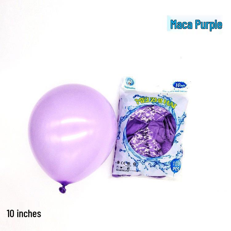 10" Thickened Macaron Balloon Set – Colorful Latex Birthday Decorations for Kids