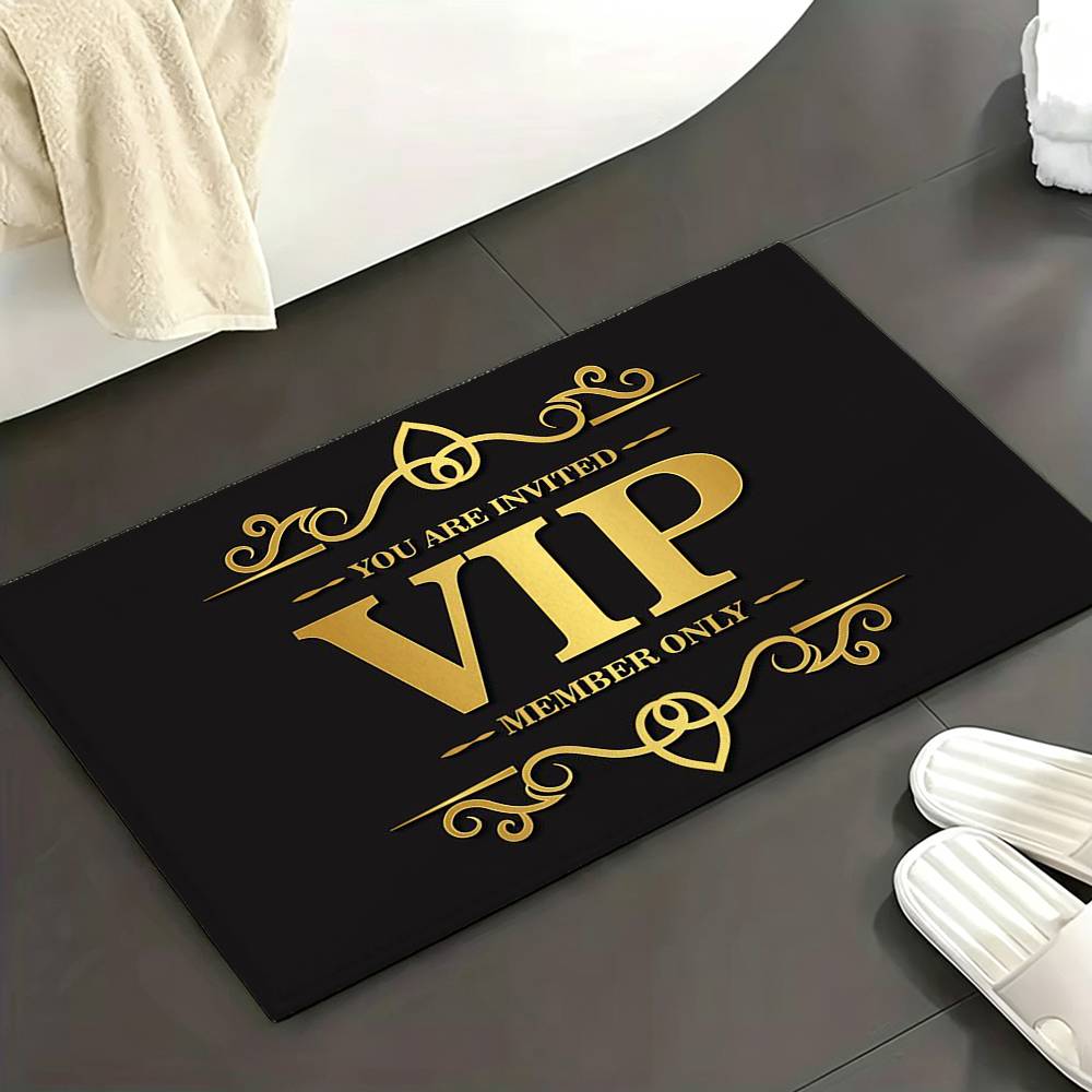 Fashion VIP Members Only Floor Mat Soft Non Slip for Entry Door Bathroom Indoor Home Decorative Carpet