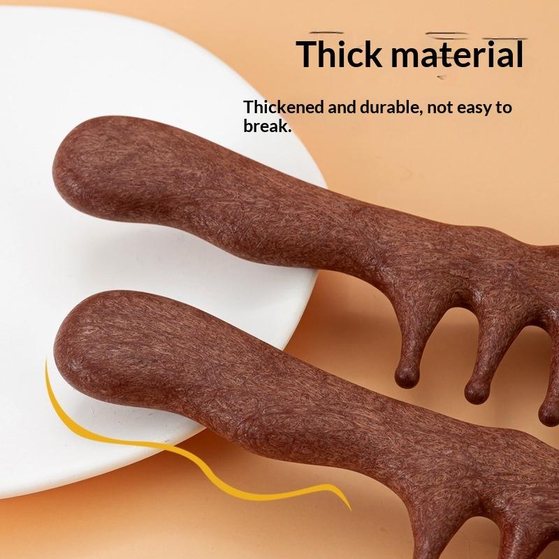 1Pcs Plastic Imitation Wood Hair Combs Massager Long Wide Tooth Detangle Comb Hair Care Household Gift