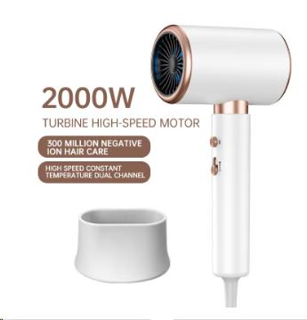 2000W 5th Gear Professional Hair Negative Lonic Blow Dryer Hot Cold Wind Air Brush Hairdryer Strong PowerDryer Salon Tool глубоко лиловый