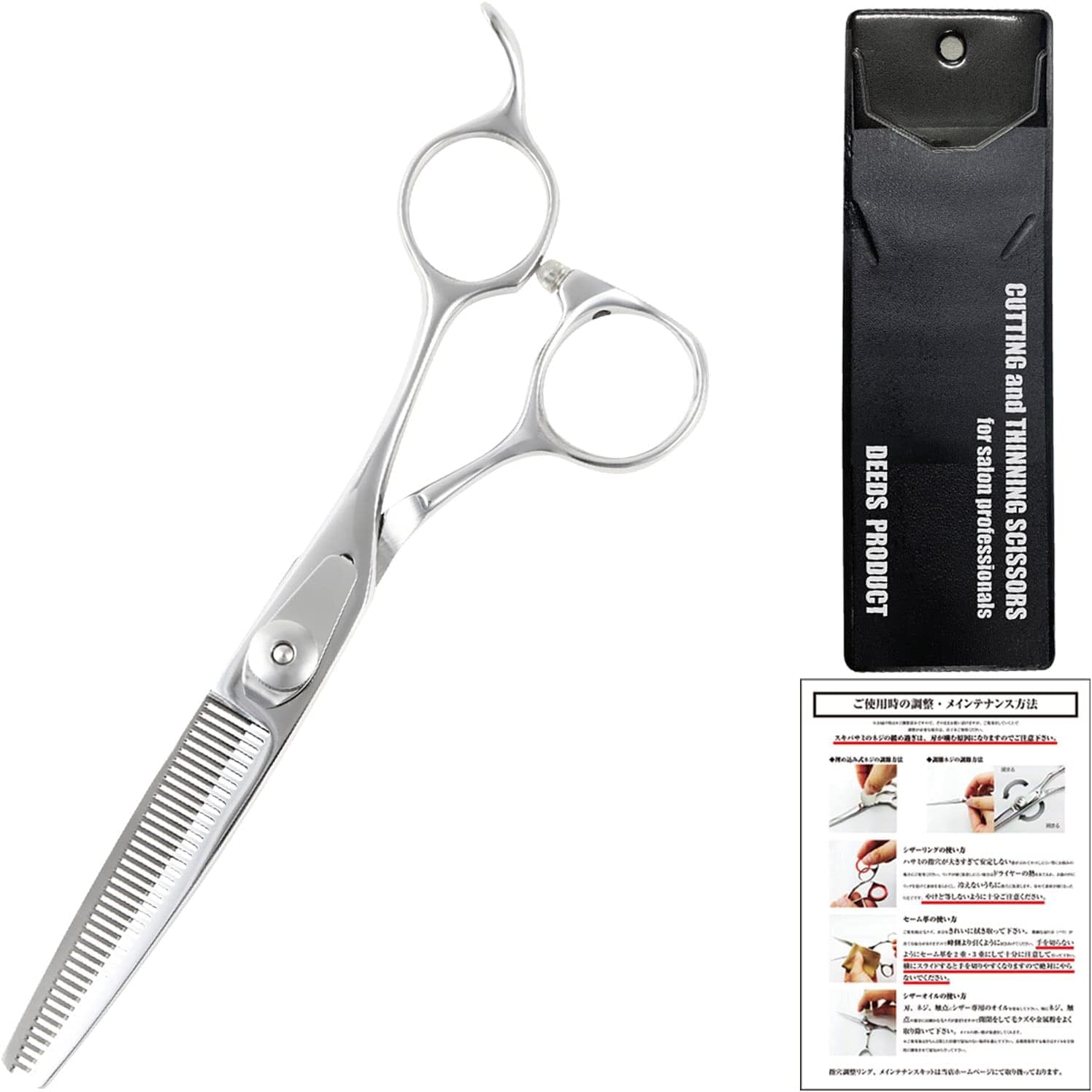 

DEEDS Парикмахерские ножницы для домашнего использования Филировочные ножницы степень филировки около Японский производитель ножниц (6,0 дюймов, 35%) AJP-02