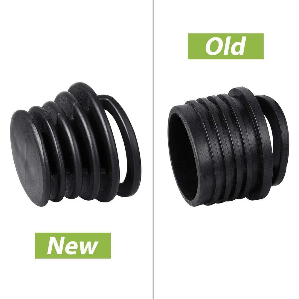  2 tapones de drenaje para kayak, canoa y barco, de repuesto, color negro.