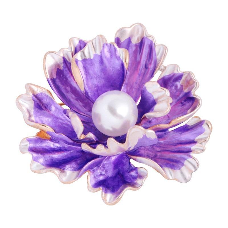New Alloy Brooch High-end Niche Women's Peony High-end Pin Coat Suit High-end Versatile Brooch