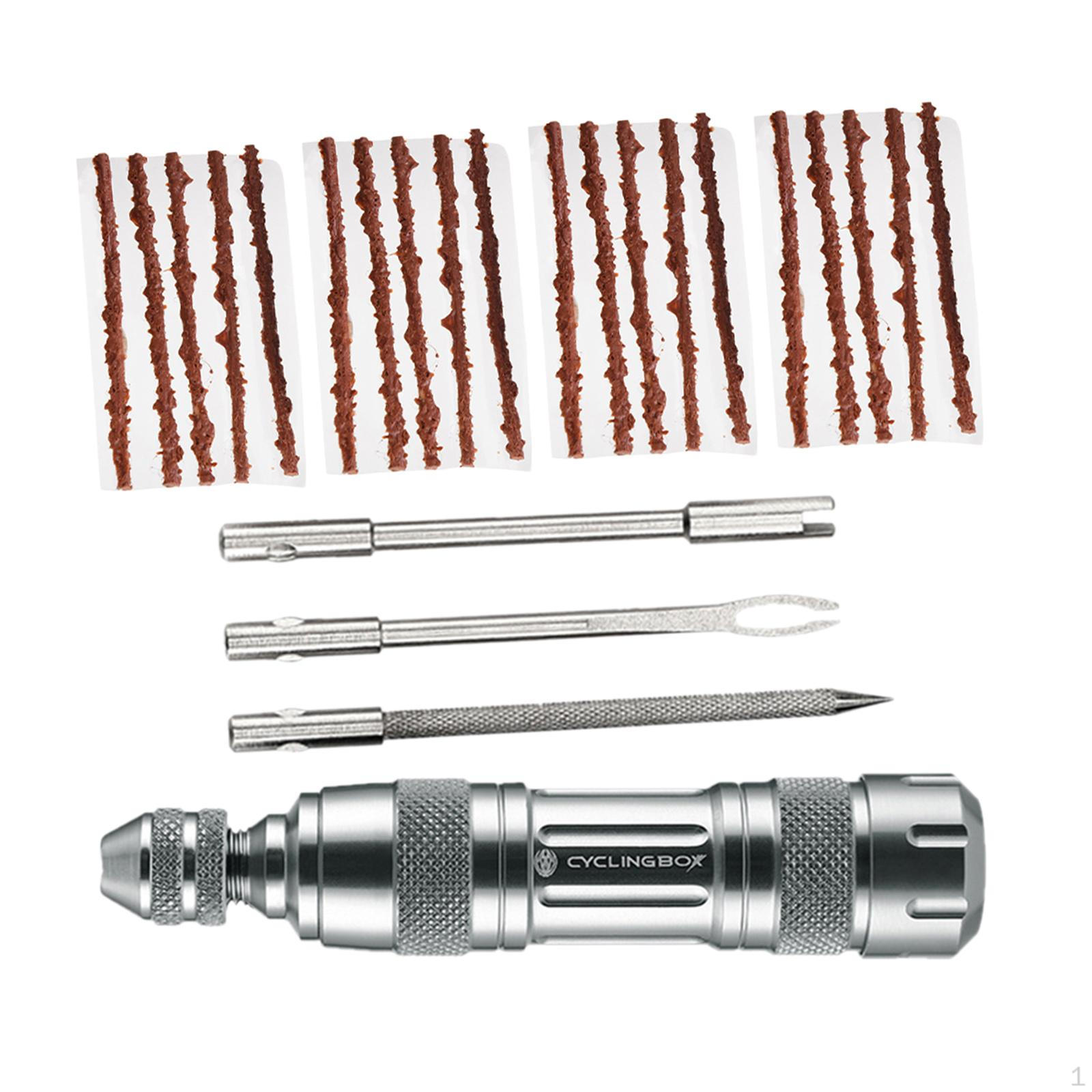 

Tools MTB Road Bike Tubeless Puncture Repair Kits срібний