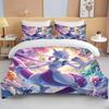 2/3PC P0kem0n Mewtwo Print Bedding Set Duvet Cover Comforter Bed Youth Kids Girl Boys Luxury Birthday Gift