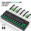 10 Channels Digital Audio Mixing Console Stereo Mic/Line Mixer with Reverb for Recording DJ Network Live Broadcast