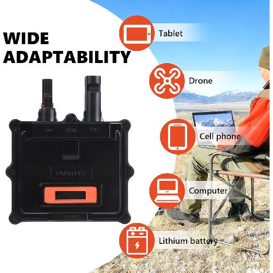 ELEJOY PD6501 65W Solar Charger PD3.0 Type C Converter DC 15-60V MC4 Input 5V-20V Output for Laptop Phone Tablet 4