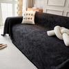 Black sofa cover modern chenille thickened sofa towel sofa cover sofa cushion cloth