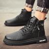 Autumn and Winter High Top Black Martin Boots Retro Leather Fashion Casual Boots Outdoor Tooling Shoes