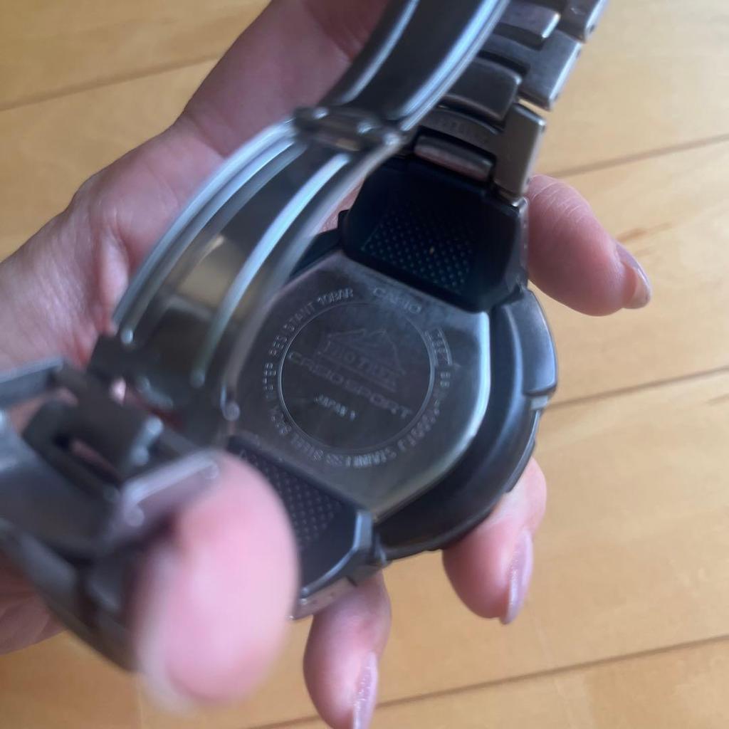 Used CASIO PRO TREK PRW-1000TJ Titanium Belt Radio Solar