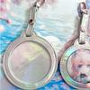 58/75mm Round Badge Protective Case Transparent Window Fan Supplies Waterproof Badge Display Bag Hangable Portable