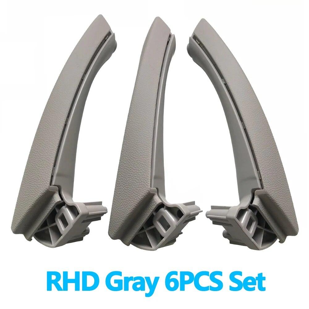 

LHD RHD Передняя Задняя Левая Правая Внутренняя 3 Пассажирская Дверная Ручка Полный Комплект Для BMW 3 Серии E90 E91 E92 316i 318i 320 325 328i RHD Gray Set