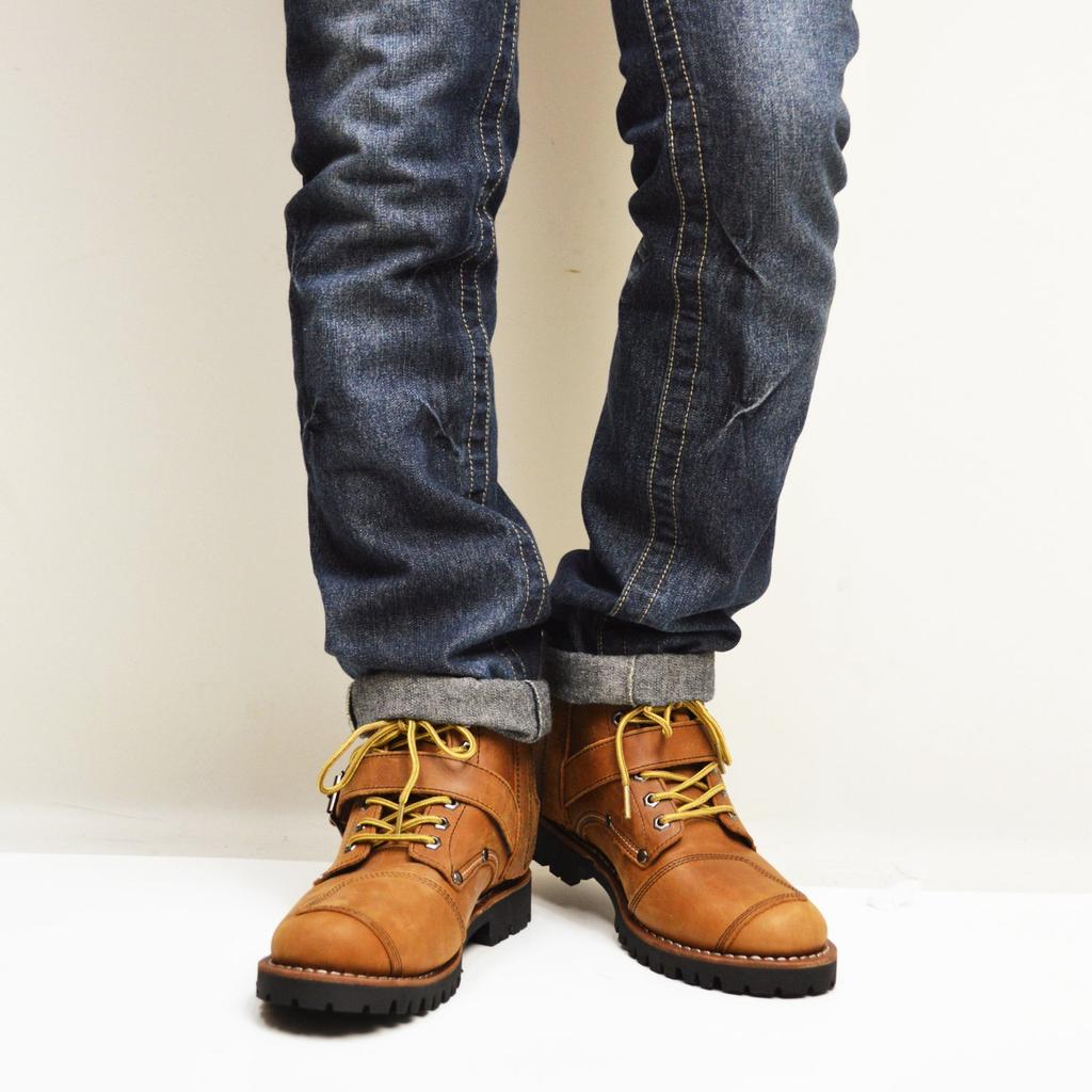 AV2931 TIGER Biker-Stiefel Mid CRAZY HORSE [Avirex] US7.5 (Ca.. 25.5cm)