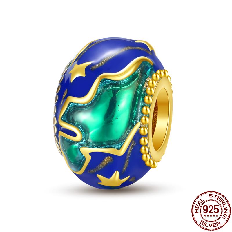 Original Copper Clover Charm Fit Original 3Mm Pan Bracelet Diy Beads For Women Jewelry