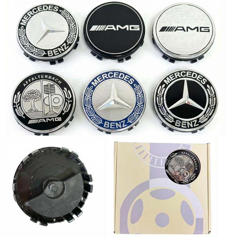 4PCS 75mm Car Floating Wheel Center Hub Caps Cover for Mercedes Benz B/C/E/S Class A Class C200L GLC GLK CLA Accessories.