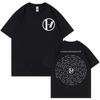 Twenty One Pilots Overcompensate Letra Roupas Masculinas Camiseta Homme Nova Manga Curta Gola Redonda Estampa Pulôver Camiseta 50416