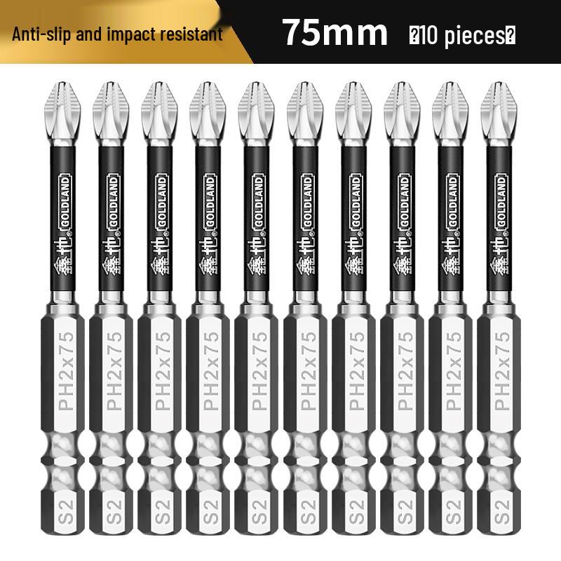 Magnetic Anti-Slip Phillips Head Electric Screwdriver Set - High Hardness, Extended Hex Socket Bits