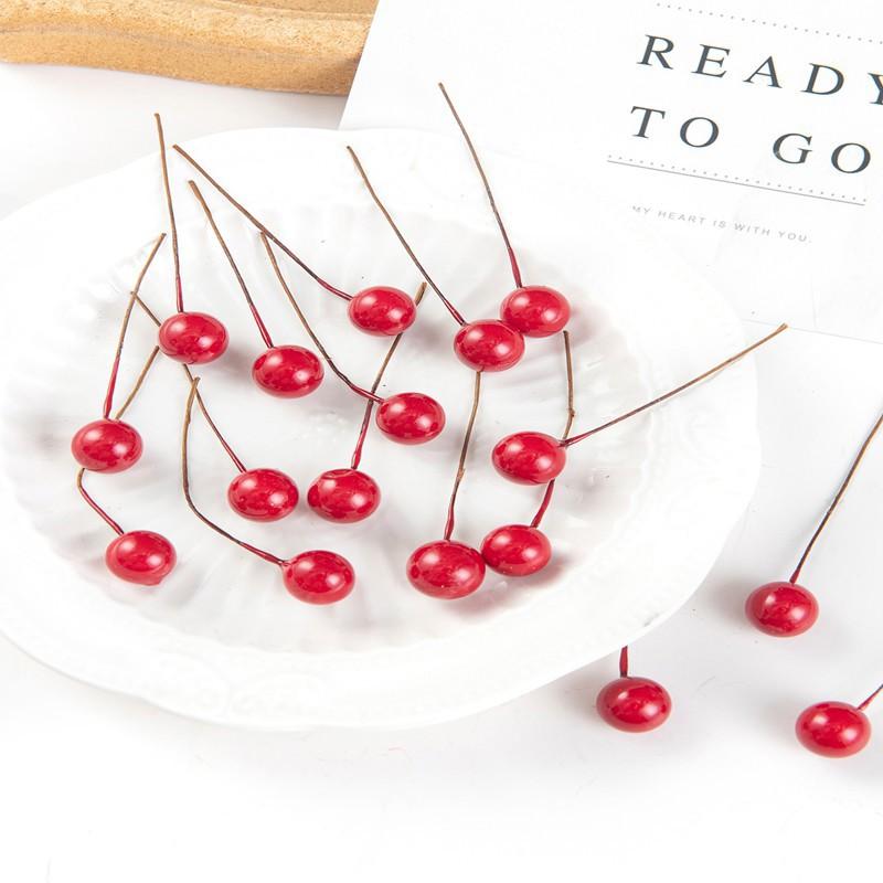 

Искусственные Маленькие Круглые Бусины Горячая Распродажа Дом Комната Свадьба Сад Рождественская Елка Гирлянда Декоративное Украшение Сделай Сам Реквизит для Фотографии 100pcs красный