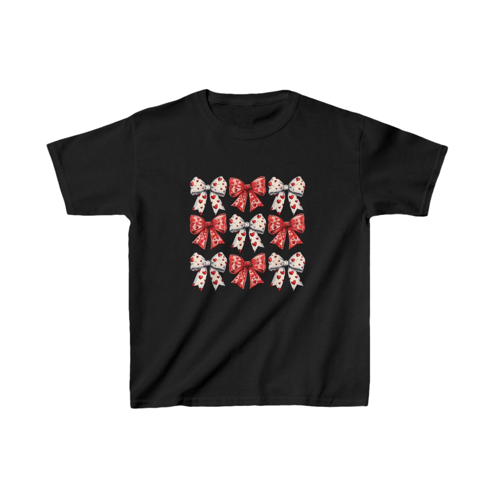 Valentine s day Shirt, Valentine s day Heart Coquette Bow Girl T-Shirt Mens Womens Tees Top M
