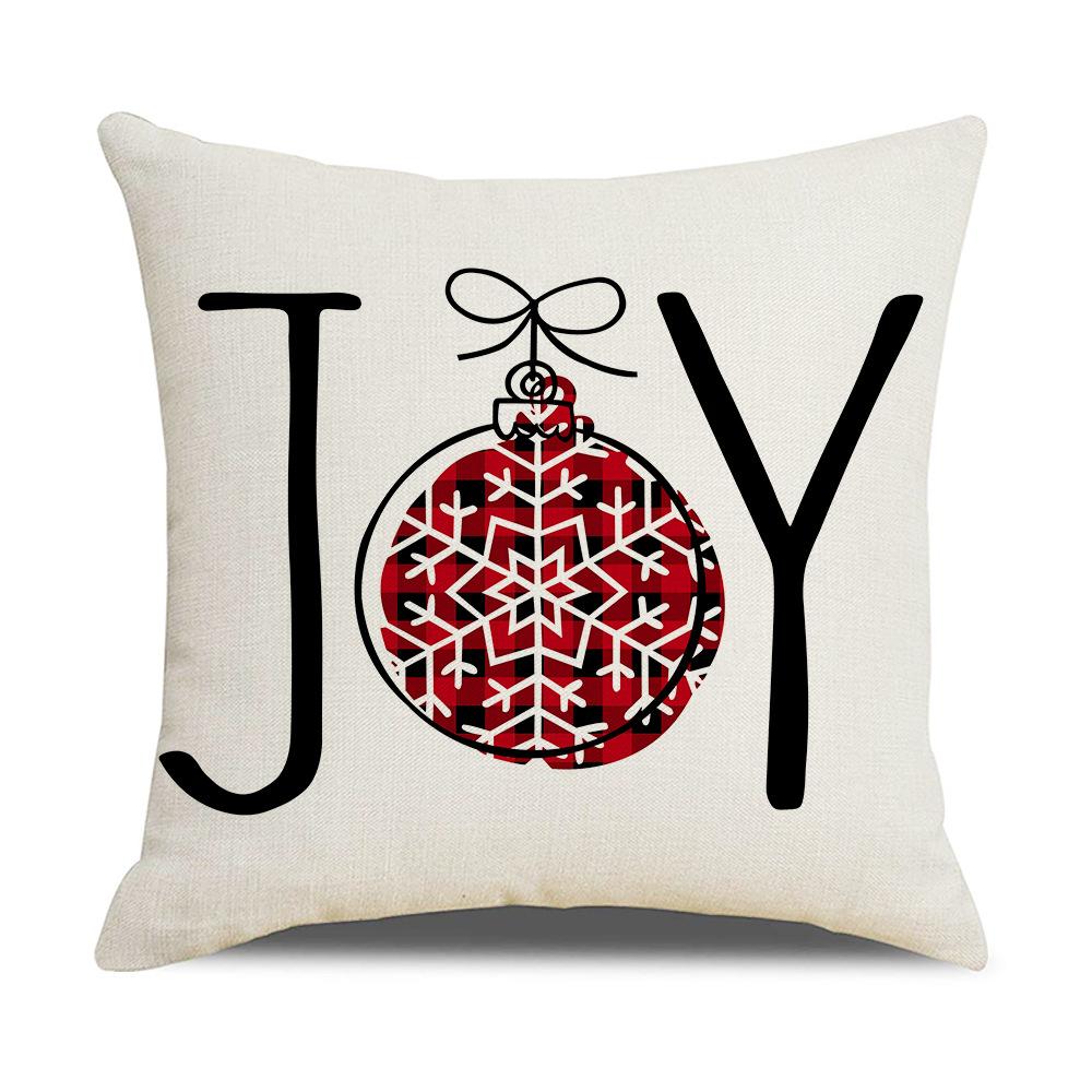 

Новый Рождественская Елка Снеговик Диван Гостиная Наволочка Рождественская Наволочка Лен 45 * 45Cm (excluding pillow core)