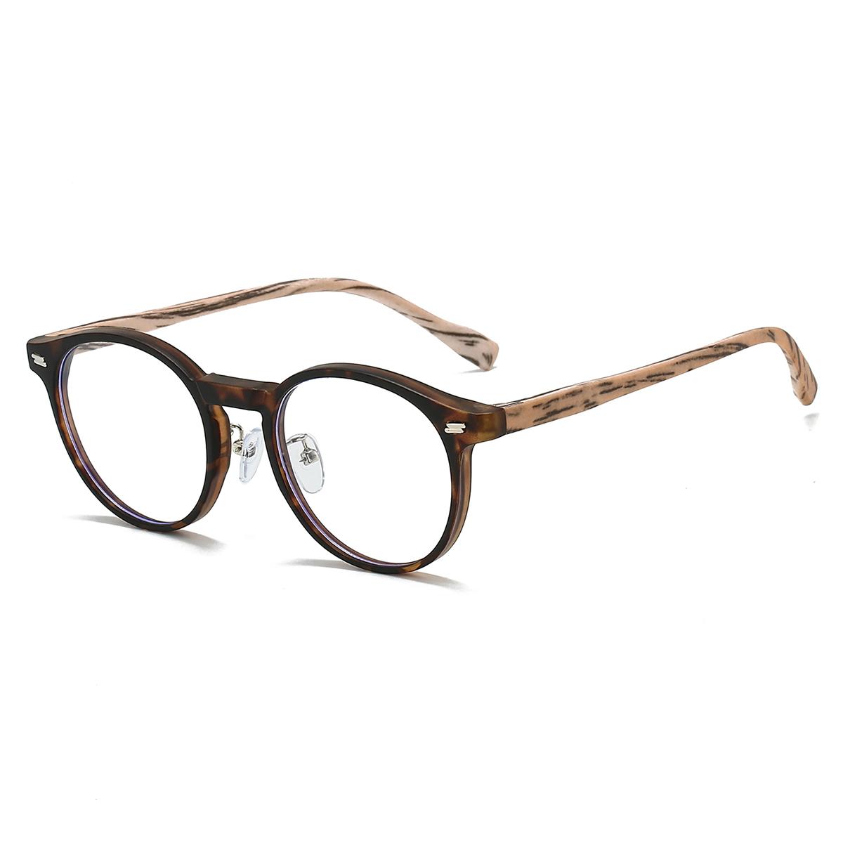 

KAMMPT Винтажные круглые очки Модные ретро очки с блокировкой синего света Модный стильный дизайн Оправа для очков конфетного цвета transparent lenses