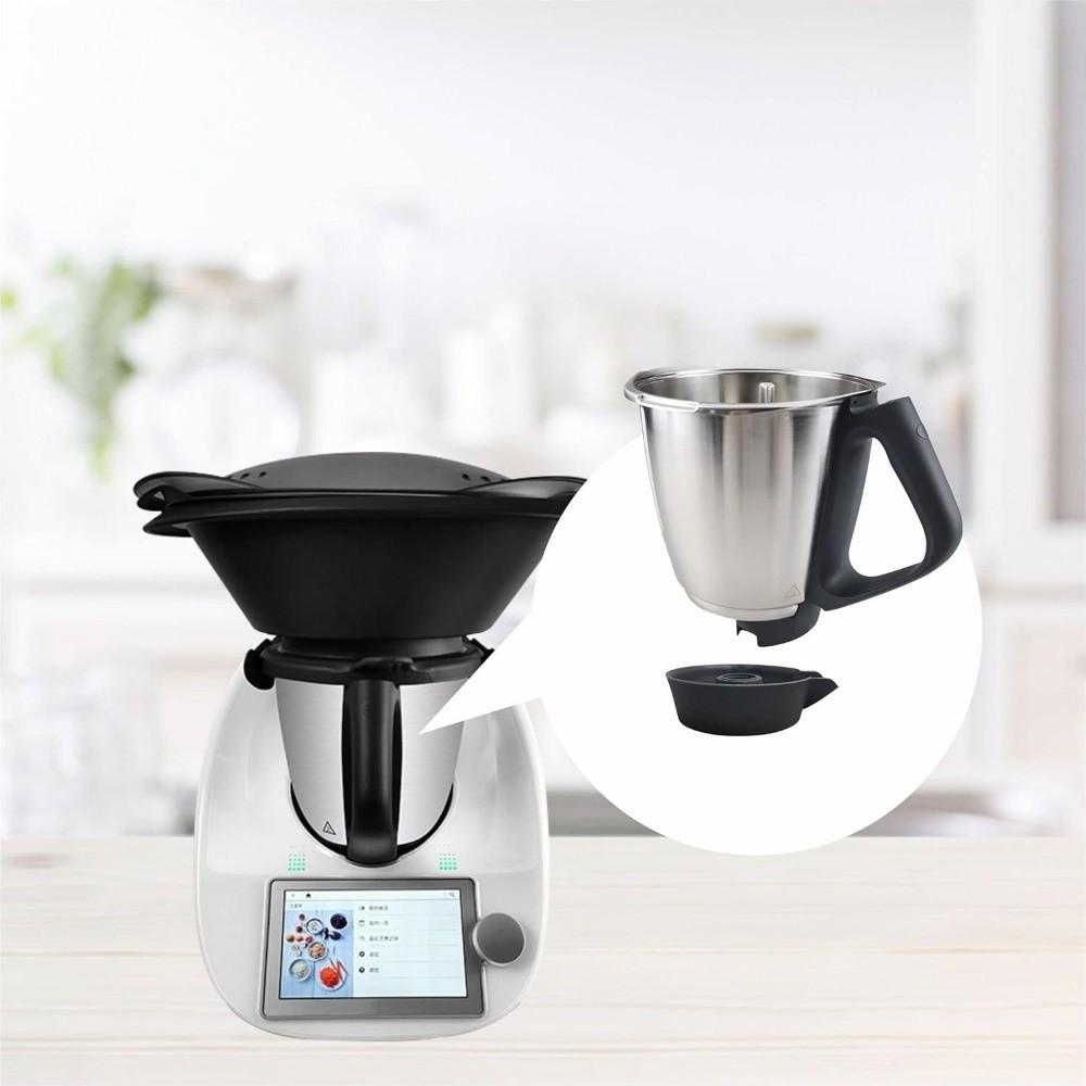 Placa de Fixação da Lâmina do Liquidificador Base do Recipiente Peça de Reposição para Thermomix TM5 TM6 Lavável na Máquina de Lavar Louça