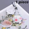 outdoor Metal Round Natural Flowers Pill Boxes Holder 3 Grids Medicine Case Small Portable Case Container Splitters For home