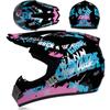 Four Seasons Motorcycle Off-road Helmet for Men and Women, Electric Bike Helmet, Mountain Bike Off-road Helmet, Racing Speed Descent Pedal