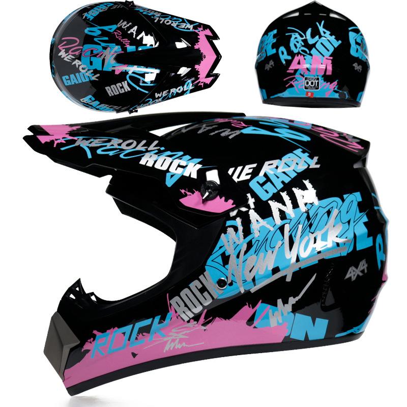 Four Seasons Motorcycle Off-road Helmet for Men and Women, Electric Bike Helmet, Mountain Bike Off-road Helmet, Racing Speed Descent Pedal