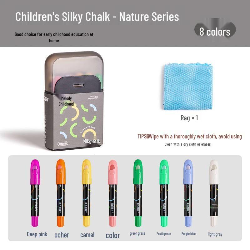 

Меловые наборы Meile Dustless Silky для учеников начальной школы - Смываемые кисти для рисования на классной доске и граффити