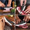 Butcher Knife Handmade Forged Kitchen Knife Set Multifuntional Bottle Opener Chef Knives for Meat Cutting Cooking Household