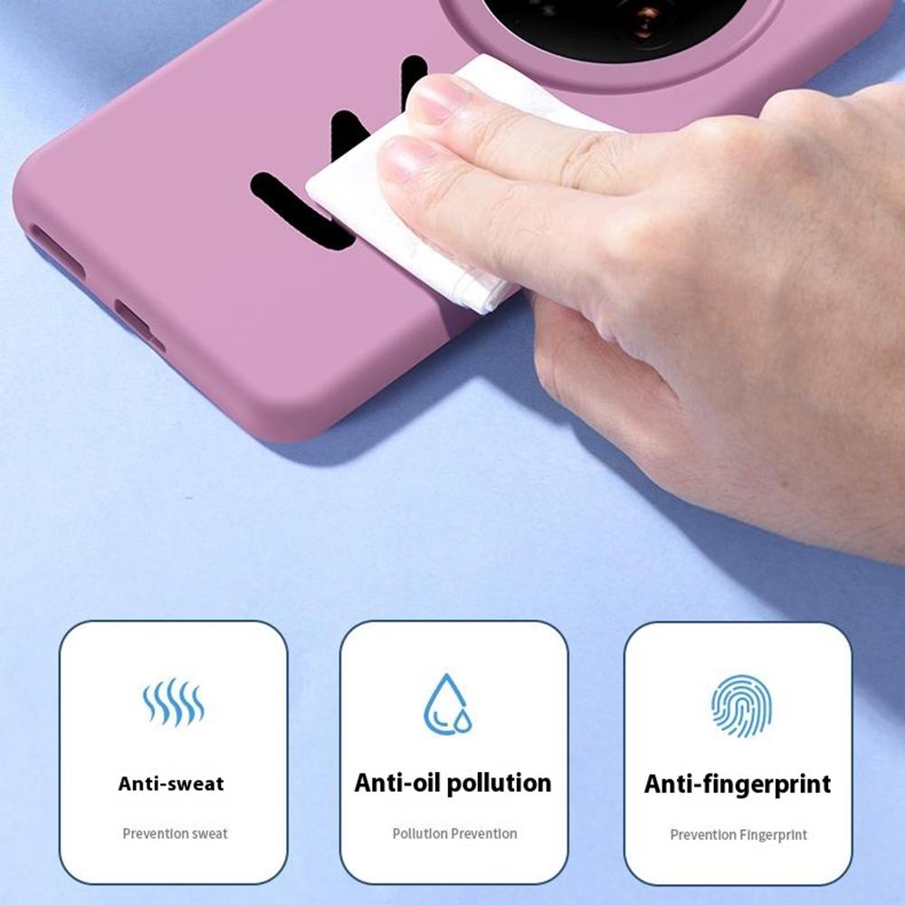 For Xiaomi 14 Ultra Case Skin-Friendly Liquid Silicone+PC Phone Cover