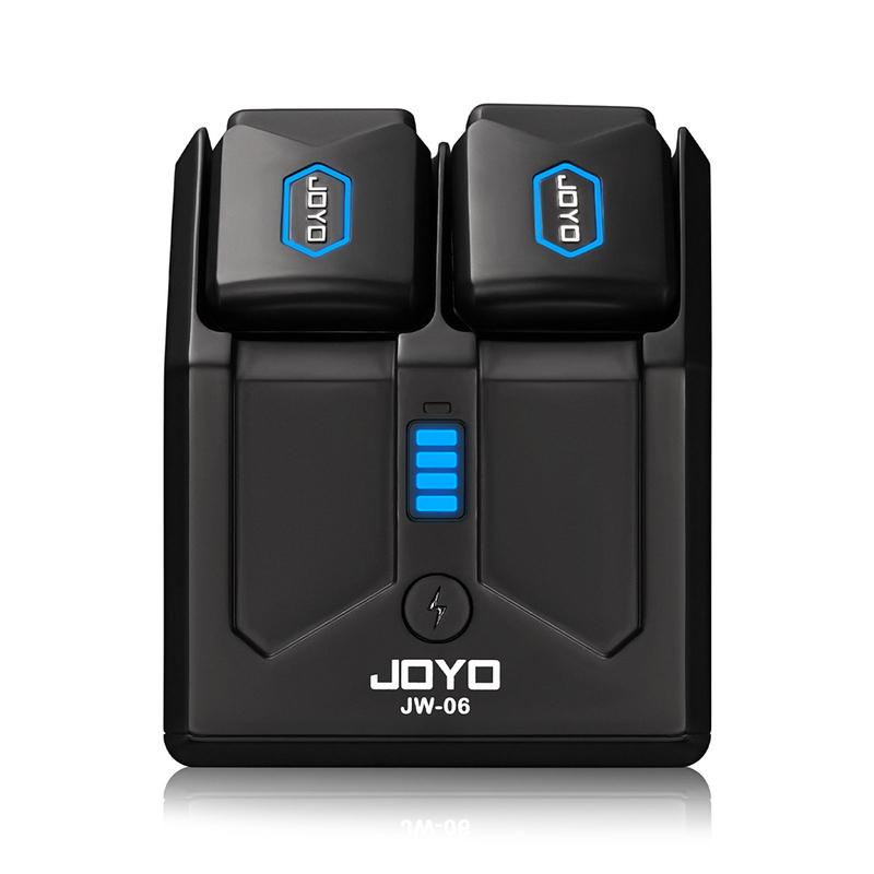 JOYO JW-06 5.8GHz Wireless Guitar Transmitter Receiver Rechargeable Guitar System 20m Range 48K/24bit for Electric Guitars Bass