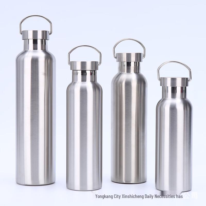 Isolierte Sport-Wasserflasche aus 304 Edelstahl mit Griff