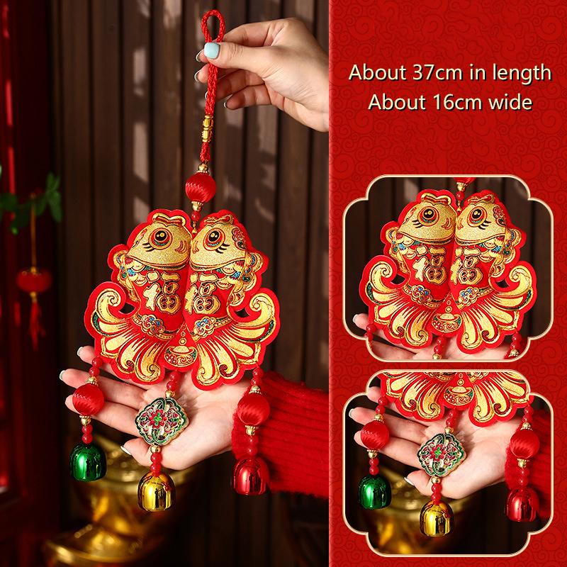 Roczne Dekoracje Chińskie Tradycyjne Chińskie Rok Wiszące Sznurki Dzwonek Wisząca Dekoracja Święto Wiosny