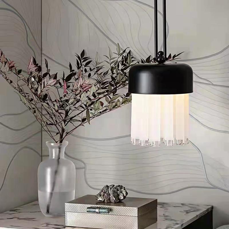 Modern Pendant Light Multi Head Glass Tube Design Led Lamps for Living Room Dining Table Lighting Bedroom Decoration