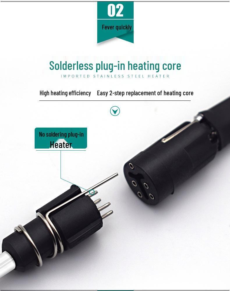 936A Adjustable Temperature Soldering Station 60W - Household Repair Tool Set & Solder Gun