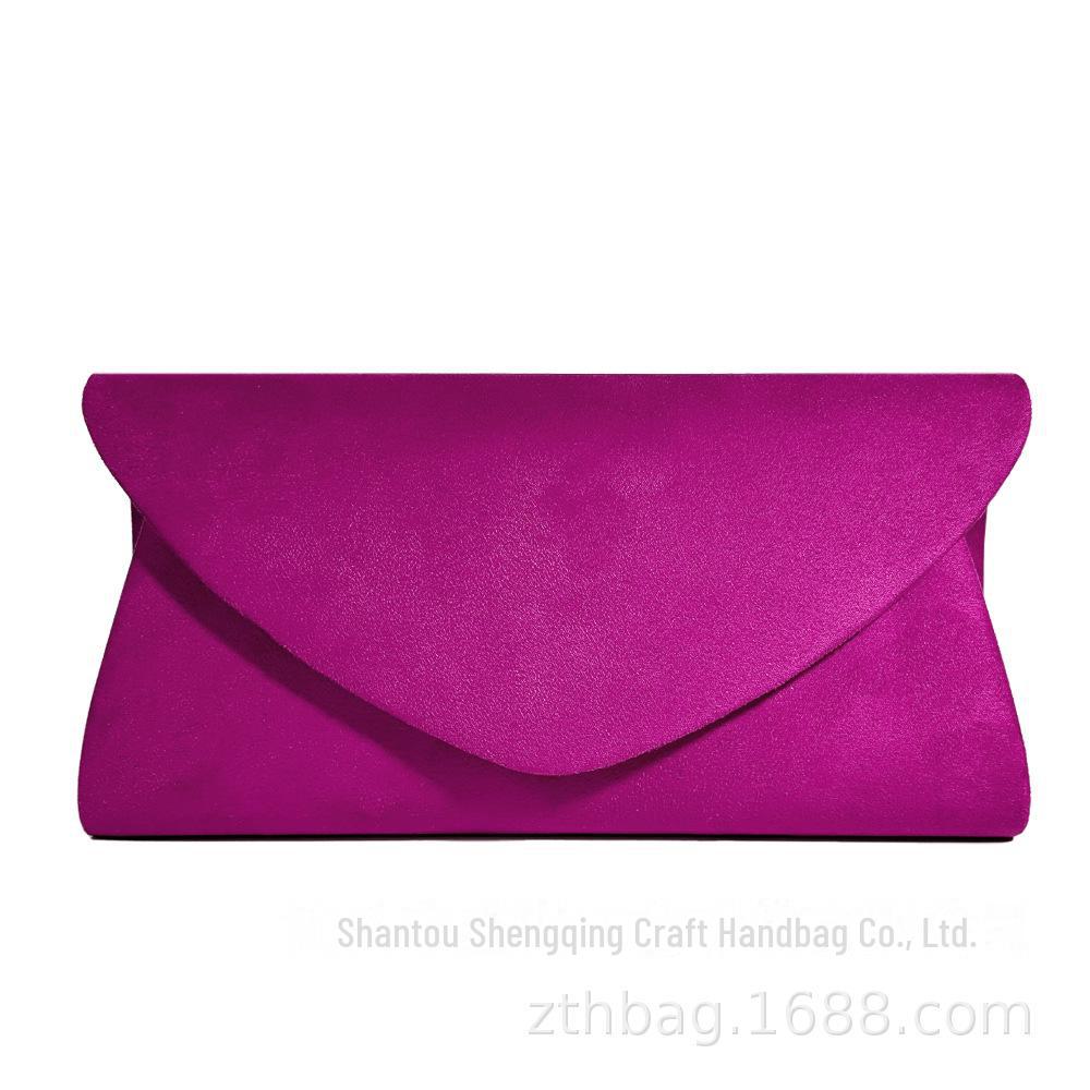 Pochette de seară din flanel simplu european și american în formă de inimă pentru doamne