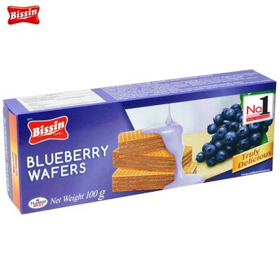 Bissin Blueberry Wafers 100 G X 1 Pc /3 Pcs / 6 Pcs / 12 Pcs - Thai Snack
